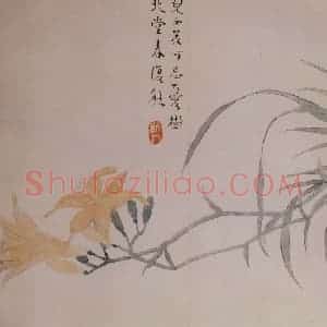 清代 汪士慎《花卉册》国画花鸟写意作品图片赏析