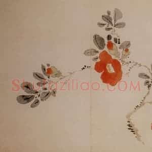 清代 汪士慎《花卉册》国画花鸟写意作品图片赏析