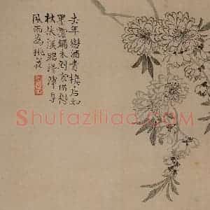清代 汪士慎《花卉册》国画花鸟写意作品图片赏析