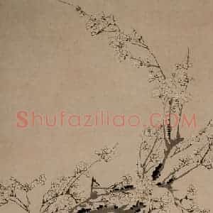 清代 汪士慎《梅花图》国画花鸟写意作品图片赏析