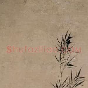 清代 汪士慎《兰花竹石图》国画花鸟写意作品图片赏析
