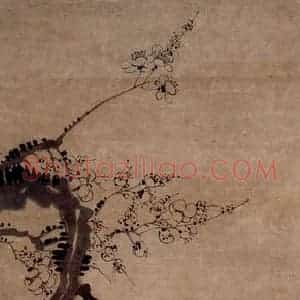清代 汪士慎《梅花》国画花鸟写意作品图片赏析
