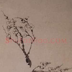 清代 汪士慎《梅花图》国画花鸟写意作品图片赏析