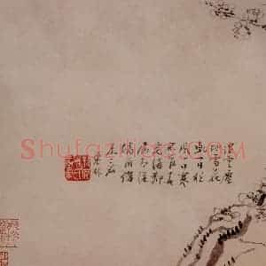 清代 汪士慎《梅花图》国画花鸟写意作品图片赏析
