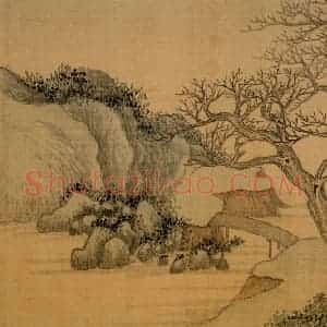 1734年 汪士慎《山水册》国画山水写意作品图片赏析