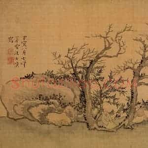 1734年 汪士慎《山水册》国画山水写意作品图片赏析