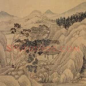 1734年 汪士慎《山水册》国画山水写意作品图片赏析