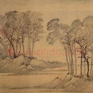 1734年 汪士慎《山水册》国画山水写意作品图片赏析