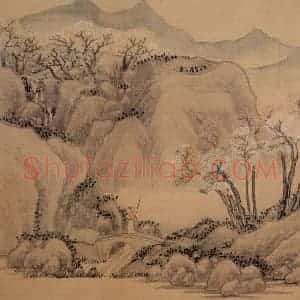 1734年 汪士慎《山水册》国画山水写意作品图片赏析