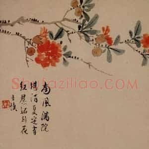 1749年 汪士慎《花卉册》国画花鸟写意作品图片赏析