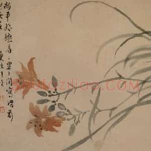 1749年 汪士慎《花卉册》国画花鸟写意作品图片赏析