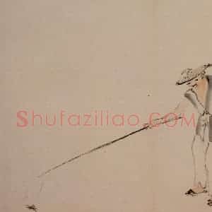 清代 黄慎《杂画册》国画人物写意作品图片赏析