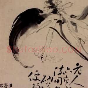 清代 黄慎《玉簪花图》国画花鸟写意作品图片赏析