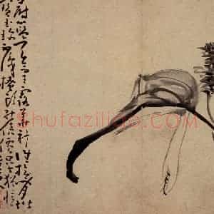 清代 黄慎《诗画册》国画花鸟写意作品图片赏析