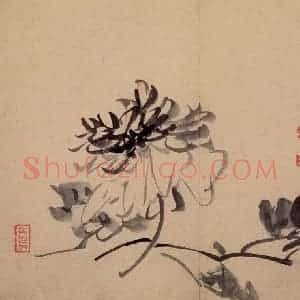 清代 黄慎《诗画册》国画花鸟写意作品图片赏析