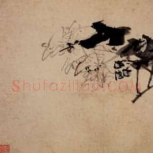 清代 黄慎《诗画册》国画花鸟写意作品图片赏析