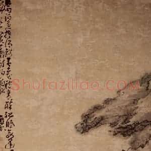 清代 黄慎《秋江渔翁图》国画山水写意作品图片赏析