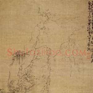 清代 黄慎《山水人物册》国画山水写意作品图片赏析
