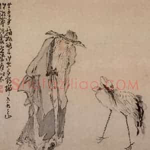 清代 黄慎《杂画册》国画综合写意作品图片赏析