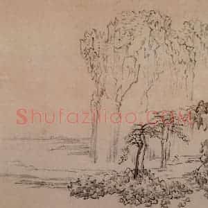 清代 黄慎《杂画册》国画山水写意作品图片赏析