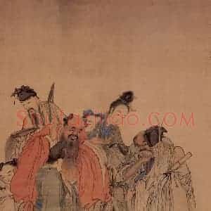 清代 黄慎《八仙图》国画人物写意作品图片赏析