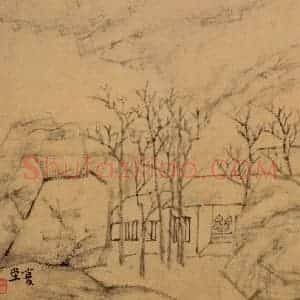 清代 李鳝《山水8开》国画山水作品图片赏析