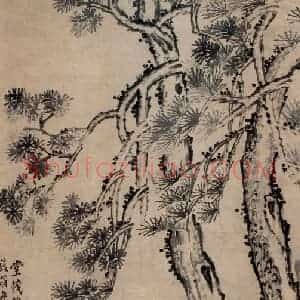 清代 李鳝《堂茂双龄》国画花鸟作品图片赏析