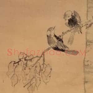 清代 李鳝《同到白头》国画花鸟作品图片赏析