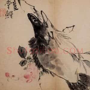 清代 李鳝《花卉册》国画花鸟作品图片赏析