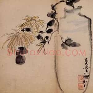 清代 李鳝《花卉册》国画花鸟作品图片赏析