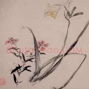 清代 李鳝《花卉10开》国画花鸟作品图片赏析