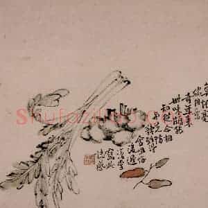 清代 李鳝《花卉册》国画花鸟作品图片赏析