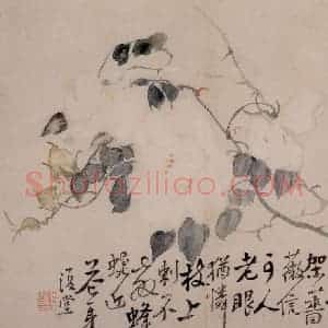 清代 李鳝《花卉册》国画花鸟作品图片赏析