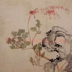 清代 李鳝《花卉册》国画花鸟作品图片赏析
