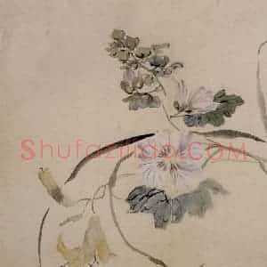 清代 李鳝《花卉册》国画花鸟作品图片赏析