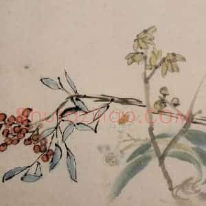 清代 李鳝《杂画册》国画花鸟作品图片赏析