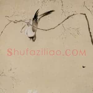 清代 华岩《禽兔秋艳图》国画花鸟作品图片赏析