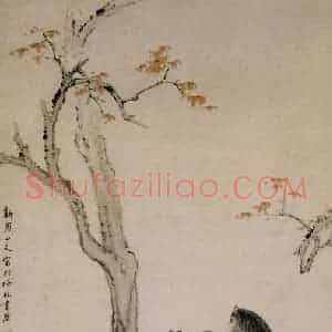 清代 华岩《五马图》国画综合作品图片赏析