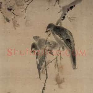 清代 华岩《花鸟四条》国画花鸟作品图片赏析