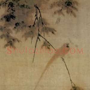 清代 华岩《花鸟四条》国画花鸟作品图片赏析