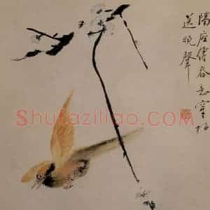 清代 华岩《花鸟图》国画花鸟作品图片赏析