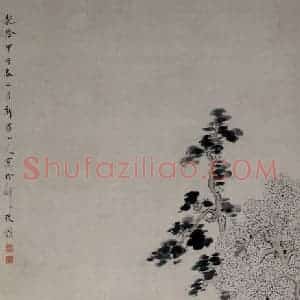 清代 华岩《鼓人说书图》国画人物作品图片赏析