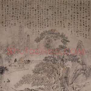 清代 华岩《西园雅集图》国画综合作品图片赏析