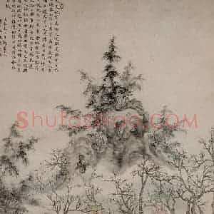 清代 华岩《春夜宴桃李园图》国画综合作品图片赏析