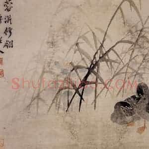 1749年 边寿民《芦雁册》国画花鸟写意作品图片赏析