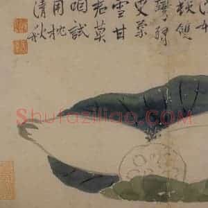 清代 边寿民《花卉册》国画花鸟写意作品图片赏析