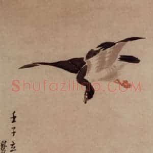 1732年 边寿民《芦雁图》国画花鸟写意作品图片赏析