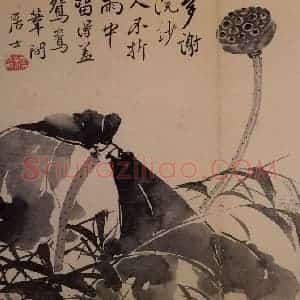 1735年 边寿民《花果册》国画花鸟写意作品图片赏析