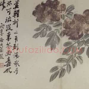 清代 罗聘《花卉册十二开》国画花鸟作品图片赏析