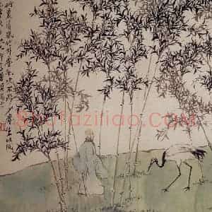 清代 罗聘《人物山水册》国画人物作品图片赏析